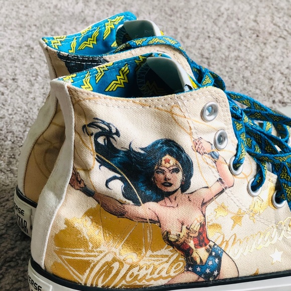 Wonder Woman Converse High Top Sneakers - Picture 3 of 13